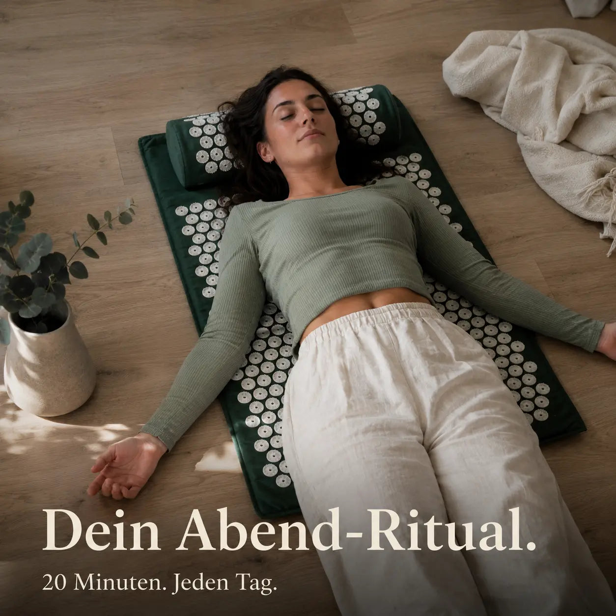 Kernruhe Akupressurmatte + Kissen | Entspannung & Stressabbau
