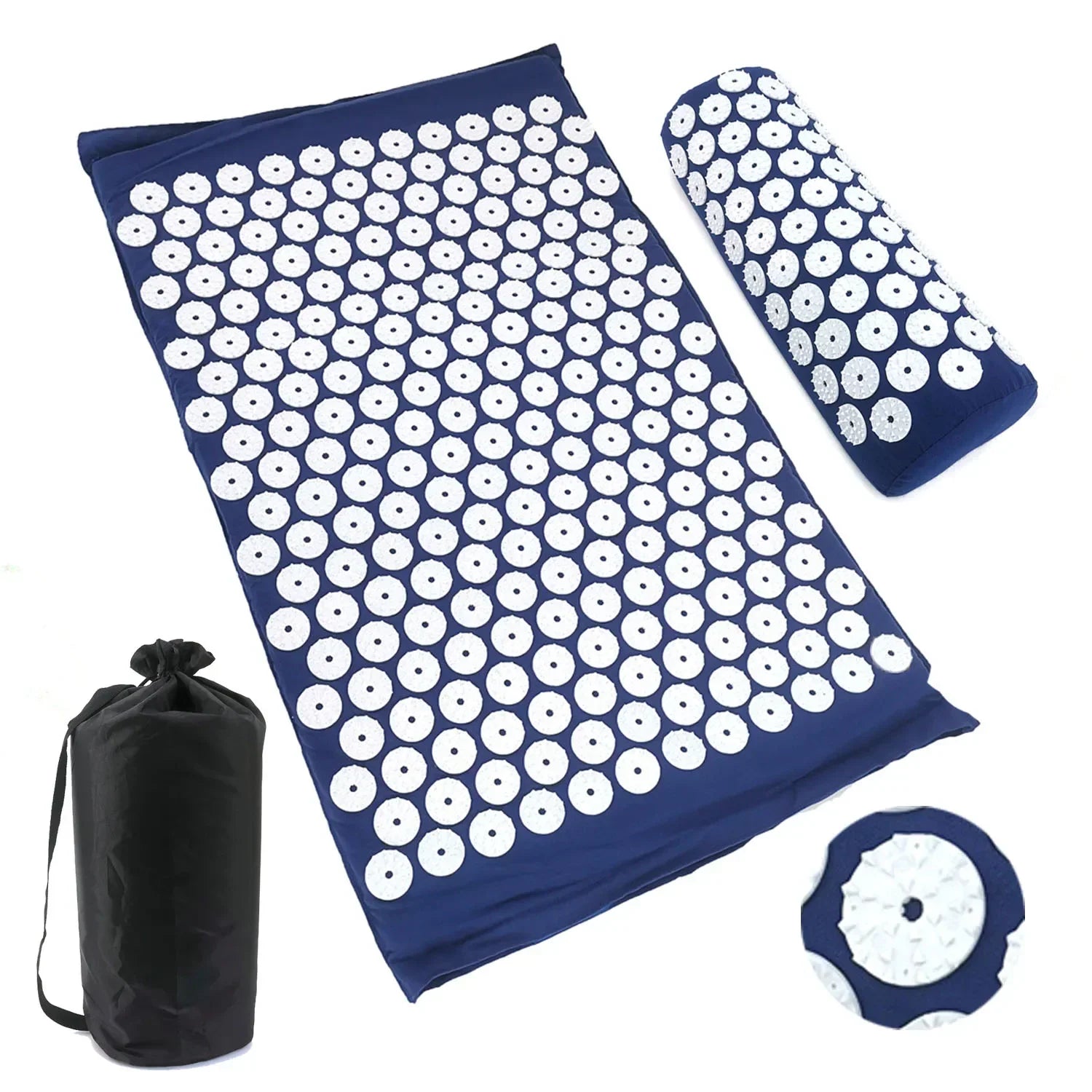Kernruhe®️ Akupressur-Set – Matte + Kissen + Tasche | Entspannung & Stressabbau